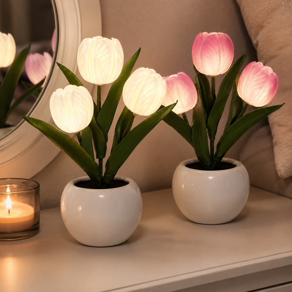 Lavisa - Realistic LED Tulip Flower Table Lamp