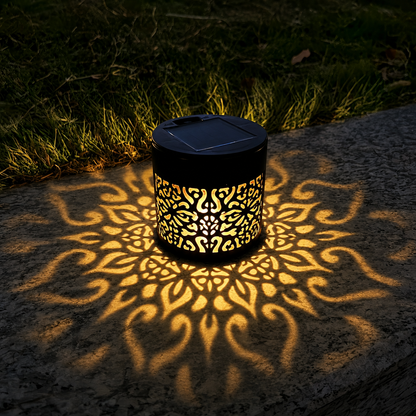 Lavisa - Solar Mandala Wall Light Outdoor Decorative Projector Lamp