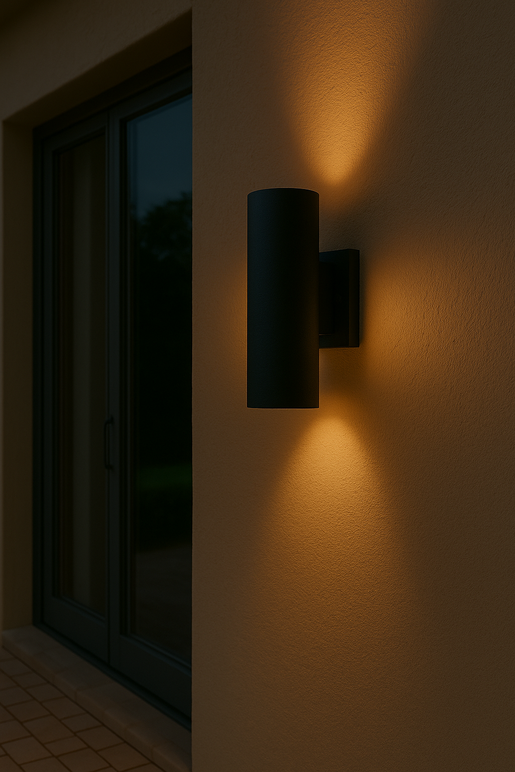 Lavisa - Modern Cylinder Outdoor Wall Lamp
