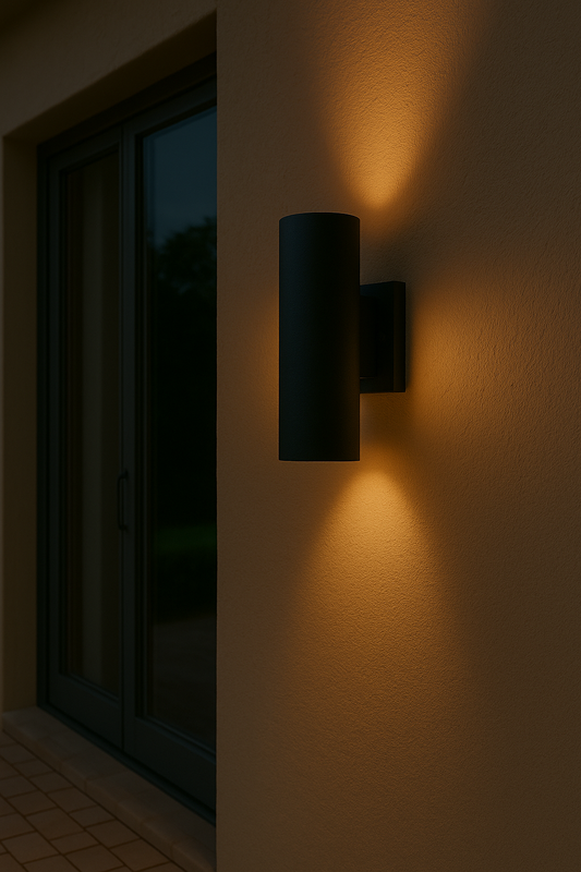 Lavisa - Modern Cylinder Outdoor Wall Lamp
