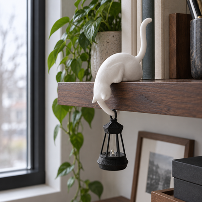 Lavisa - Decorative Cat Shelf Accent Lamp