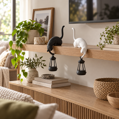 Lavisa - Decorative Cat Shelf Accent Lamp