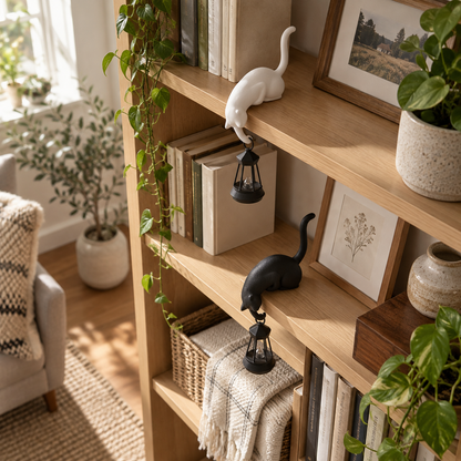 Lavisa - Decorative Cat Shelf Accent Lamp