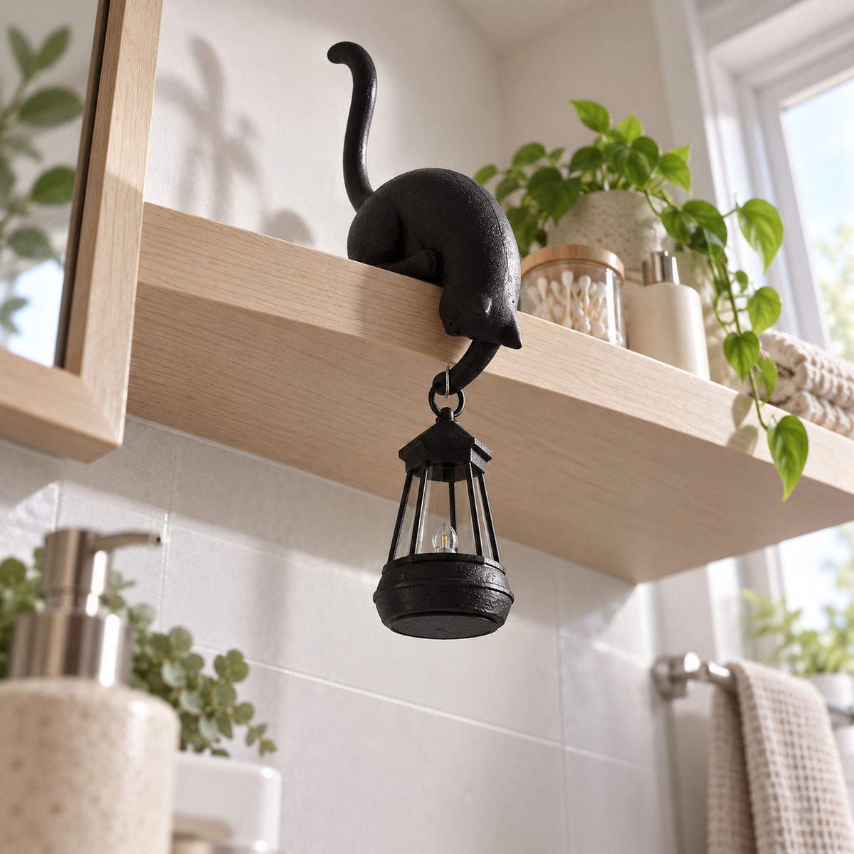 Lavisa - Decorative Cat Shelf Accent Lamp