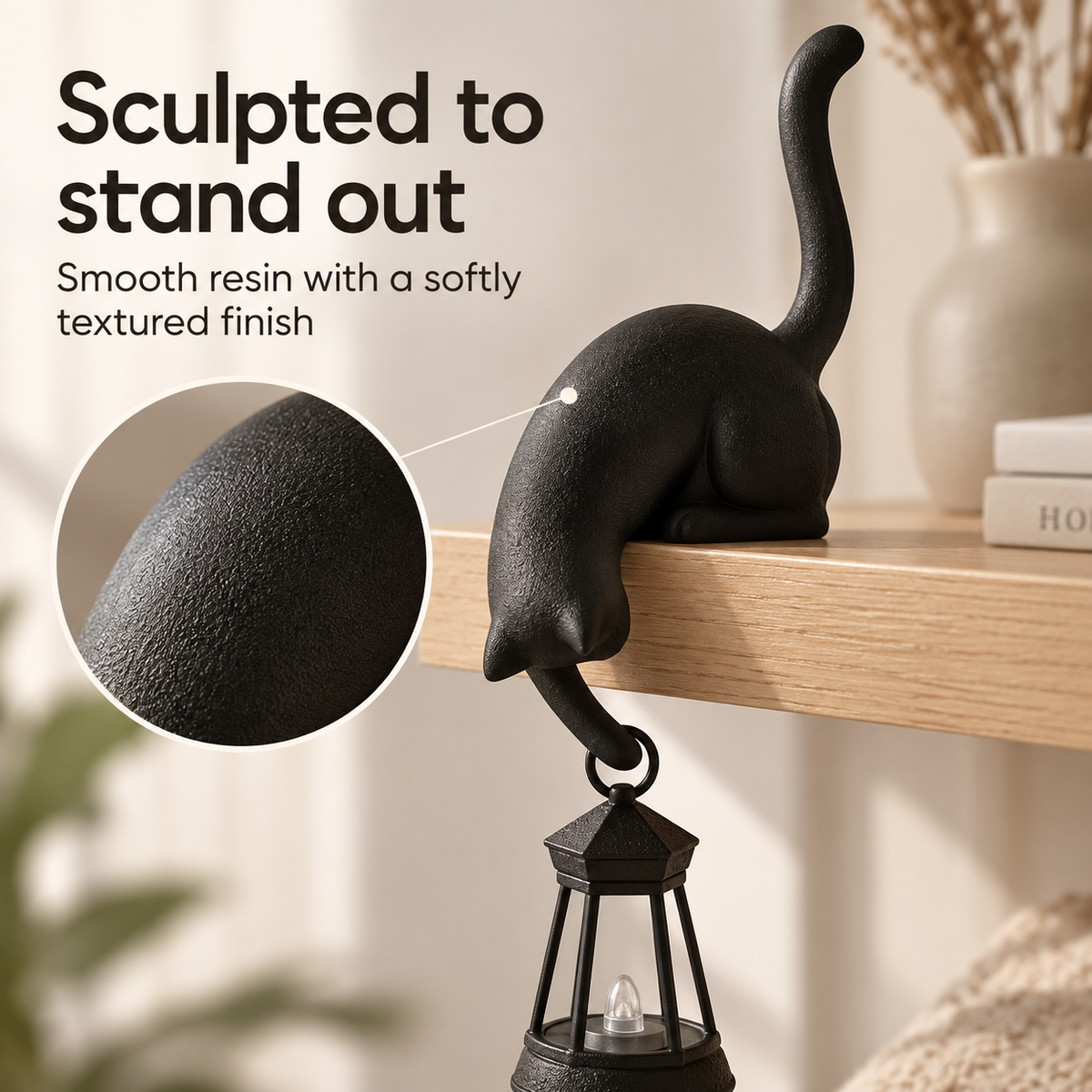 Lavisa - Decorative Cat Shelf Accent Lamp