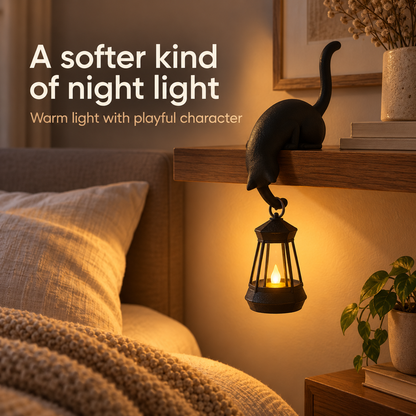 Lavisa - Decorative Cat Shelf Accent Lamp
