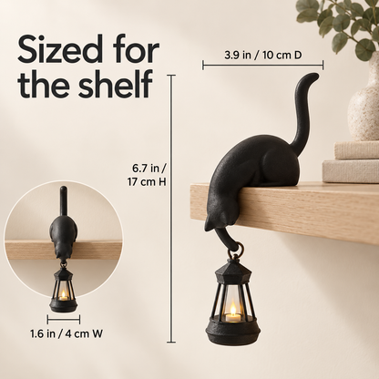 Lavisa - Decorative Cat Shelf Accent Lamp