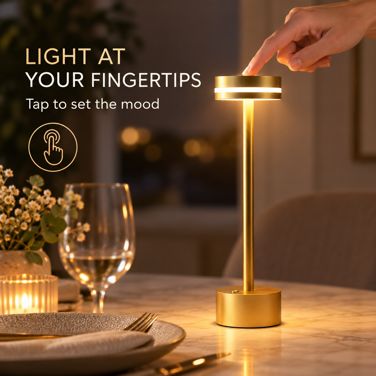 Lavisa - Touch Motion Sensor Table Lamp
