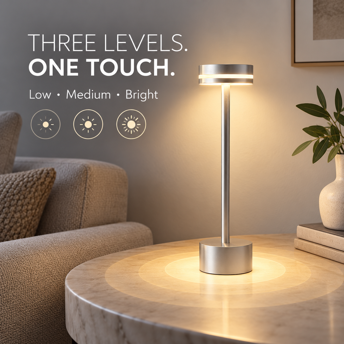 Lavisa - Touch Motion Sensor Table Lamp