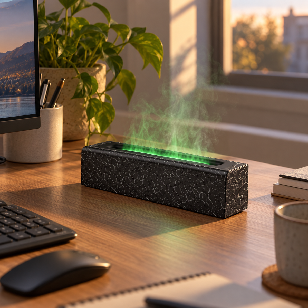 Lavisa - Flame Effect Aroma Diffuser and Humidifier