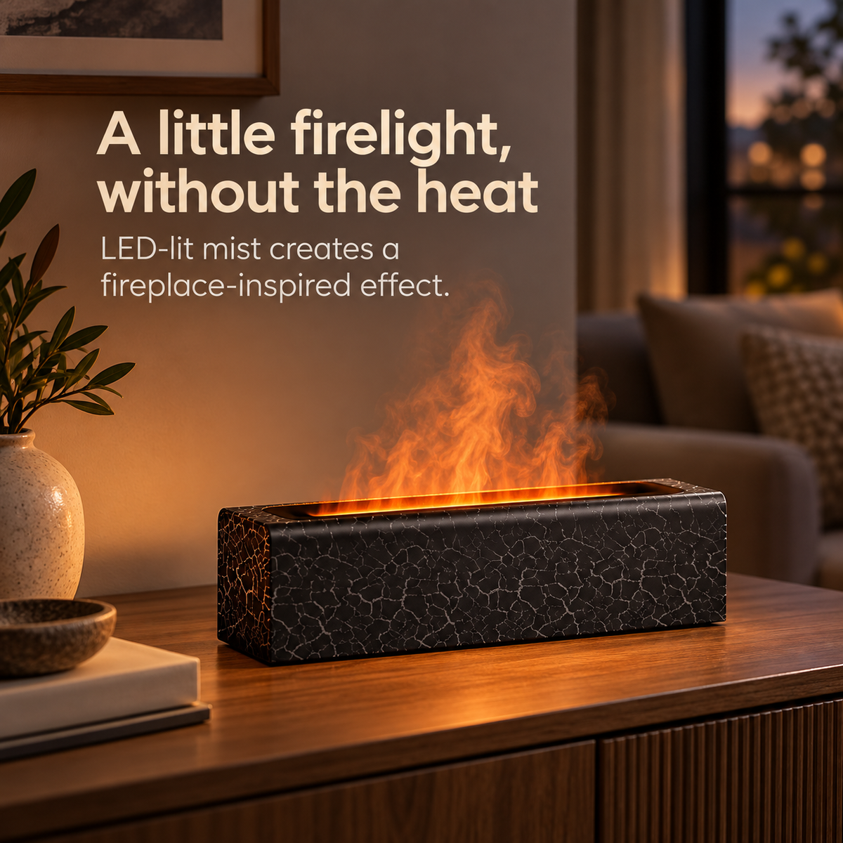 Lavisa - Flame Effect Aroma Diffuser and Humidifier