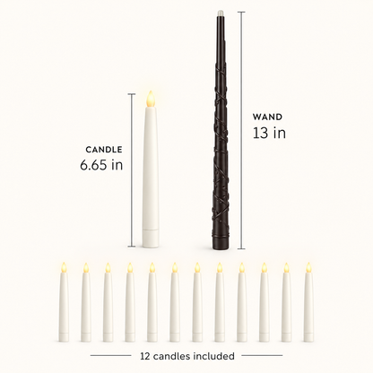 Lavisa - Floating Flameless LED Candles with Wand Remote