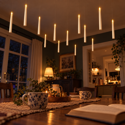Lavisa - Floating Flameless LED Candles with Wand Remote