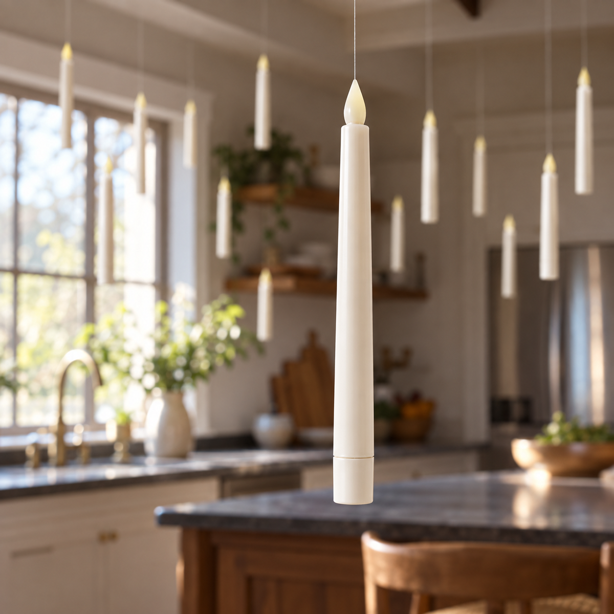 Lavisa - Floating Flameless LED Candles with Wand Remote