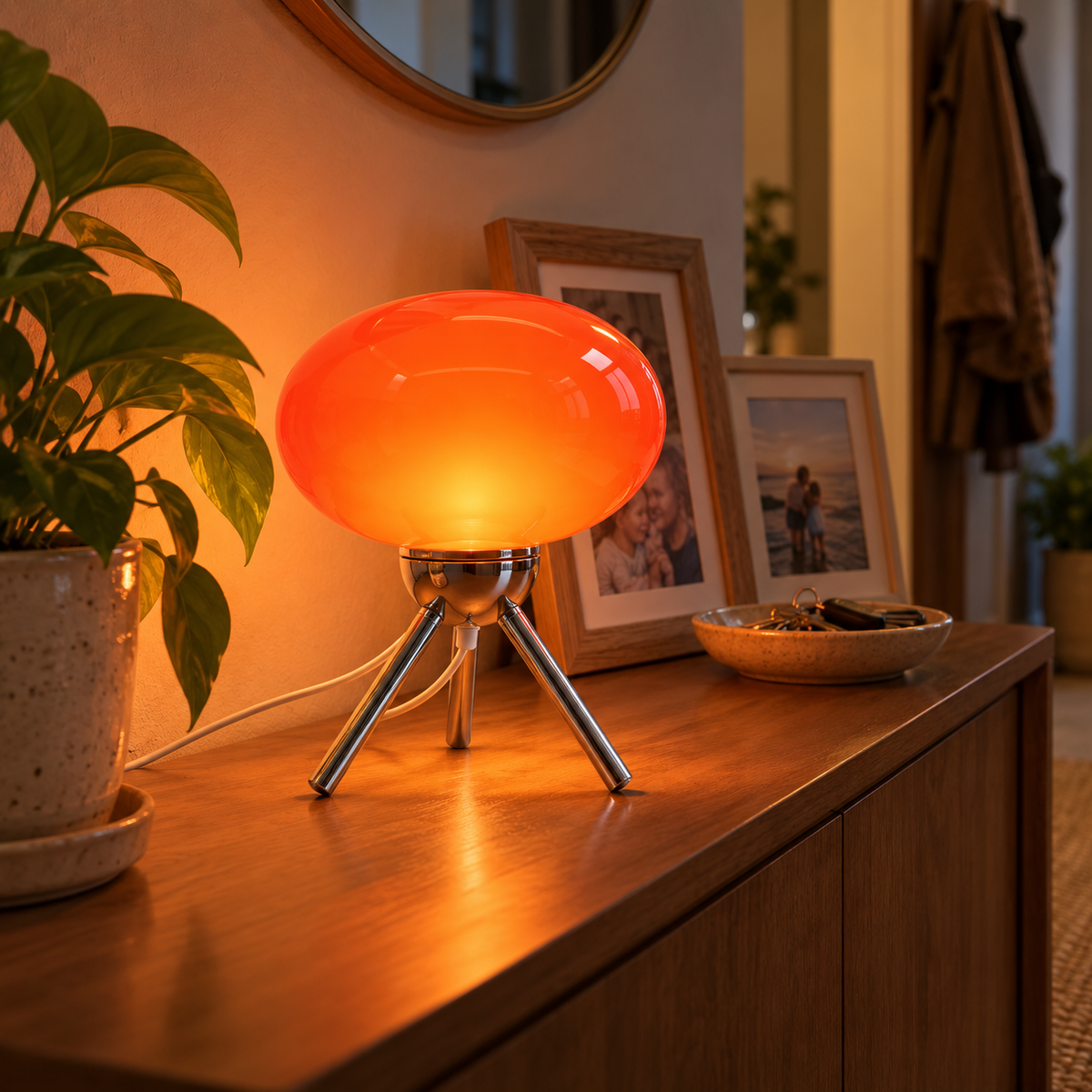 Lavisa - Sculptural Glass Dome Table Lamp