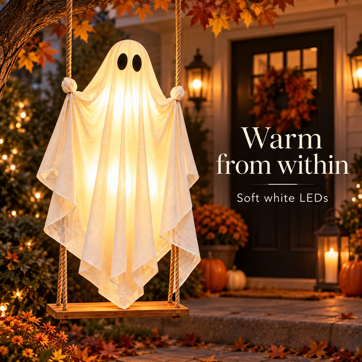 Lavisa - Glowing Porch Ghost Halloween Decoration