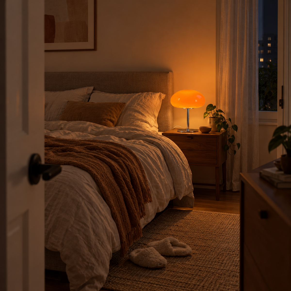 Lavisa - Cloud Glass Bedside Table Lamp with Touch Dimming