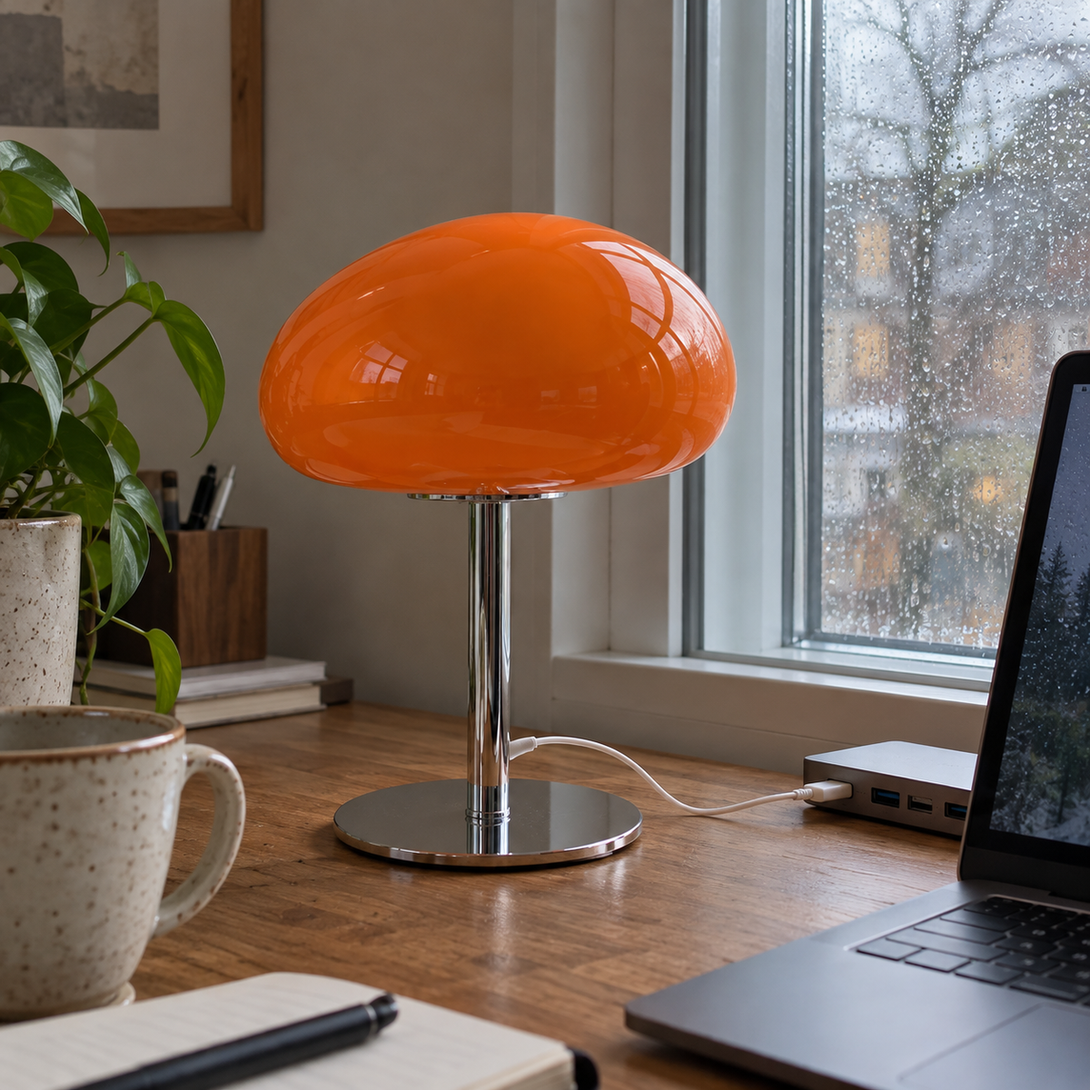 Lavisa - Cloud Glass Bedside Table Lamp with Touch Dimming