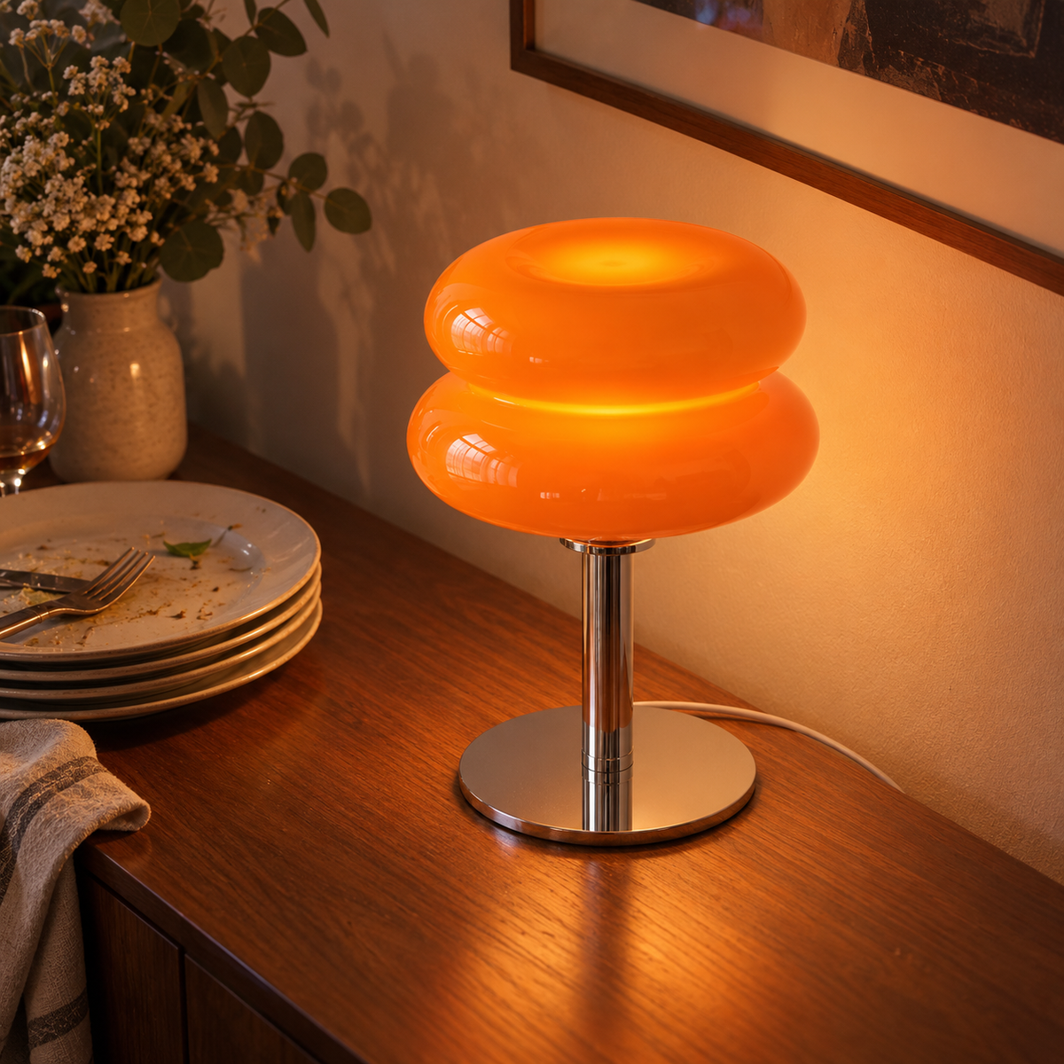 Lavisa - Sculptural Glass Table Lamp