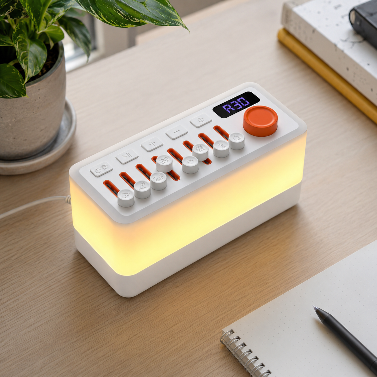 Lavisa - White Noise Sound Machine and Night Light