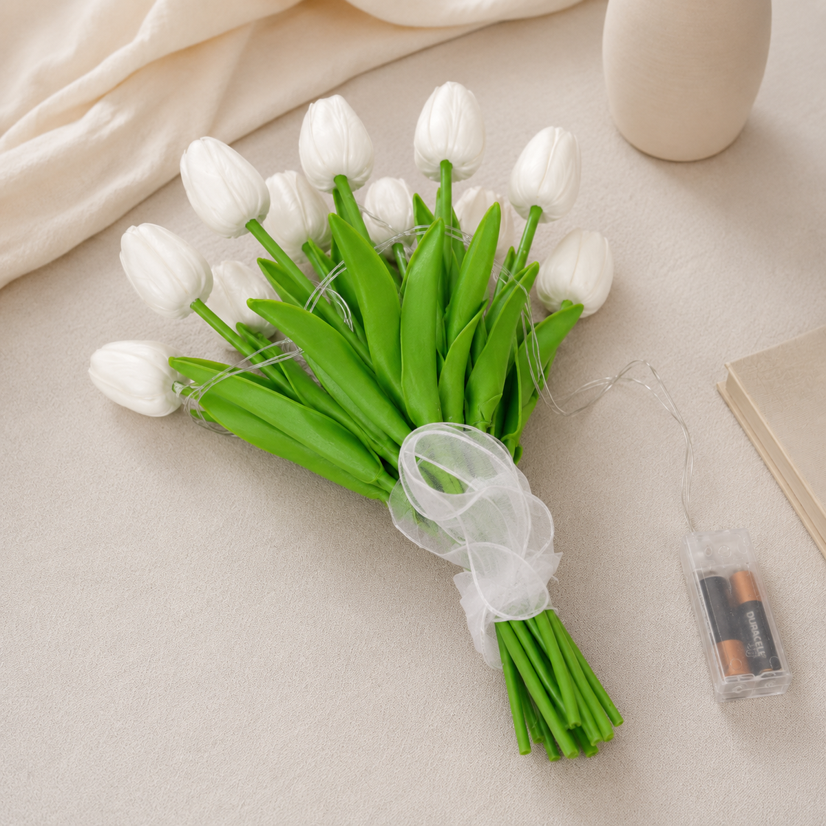 Lavisa - Radiant Romantic Tulip Light Bouquet