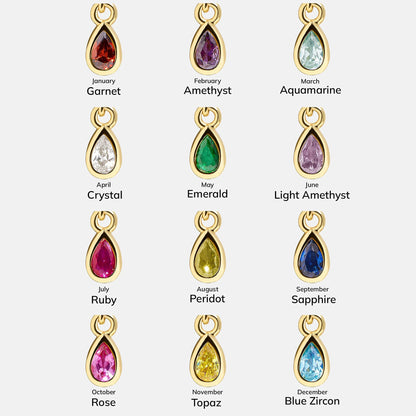 Lavisa - Cluster Charm Necklace - Paperclip Chain - Side Profile View