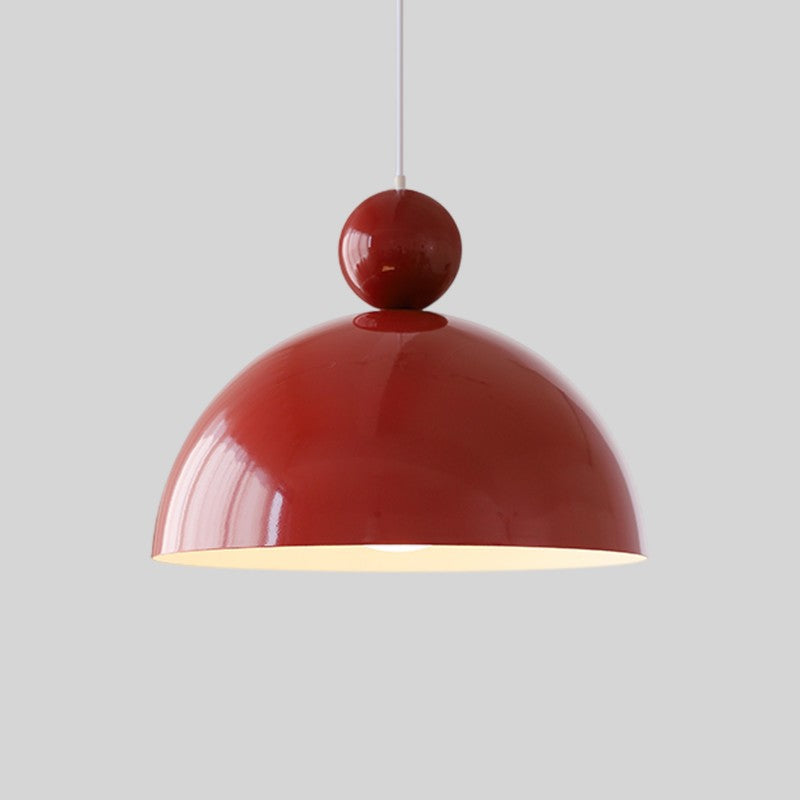 Lavisa Contemporary Colorful Iron Pendant Light for Modern Kitchens - D 13.8″ x H 10.2″ / D 35cm x H 26cm
