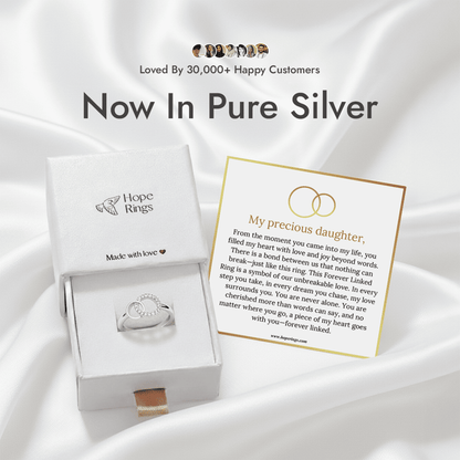 Lavisa - Daughter Forever Linked Ring in Pure Silver