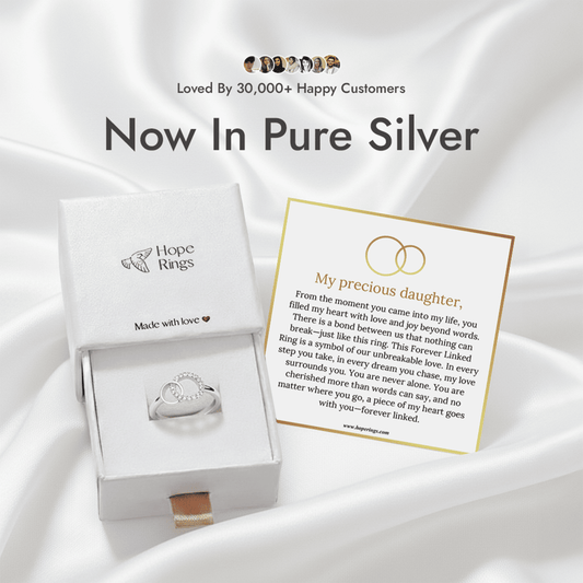 Lavisa - Daughter Forever Linked Ring in Pure Silver
