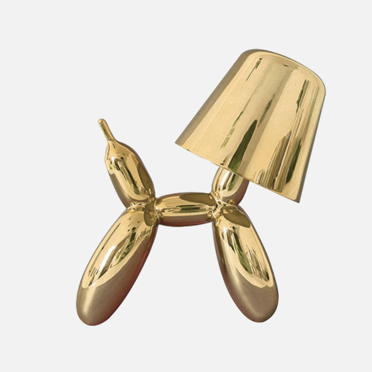 Lavisa aluminum balloon dog table lamp in polished metallic finish (View 11)
