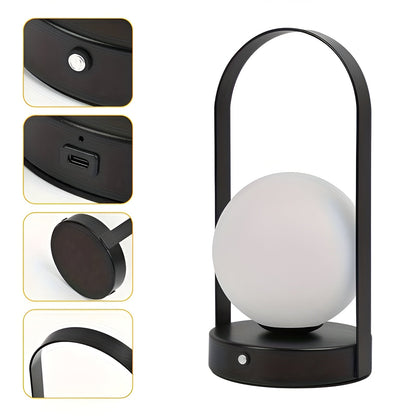 Lavisa cordless table lamp with touch control sitting elegantly on a stylish side table (View 7)