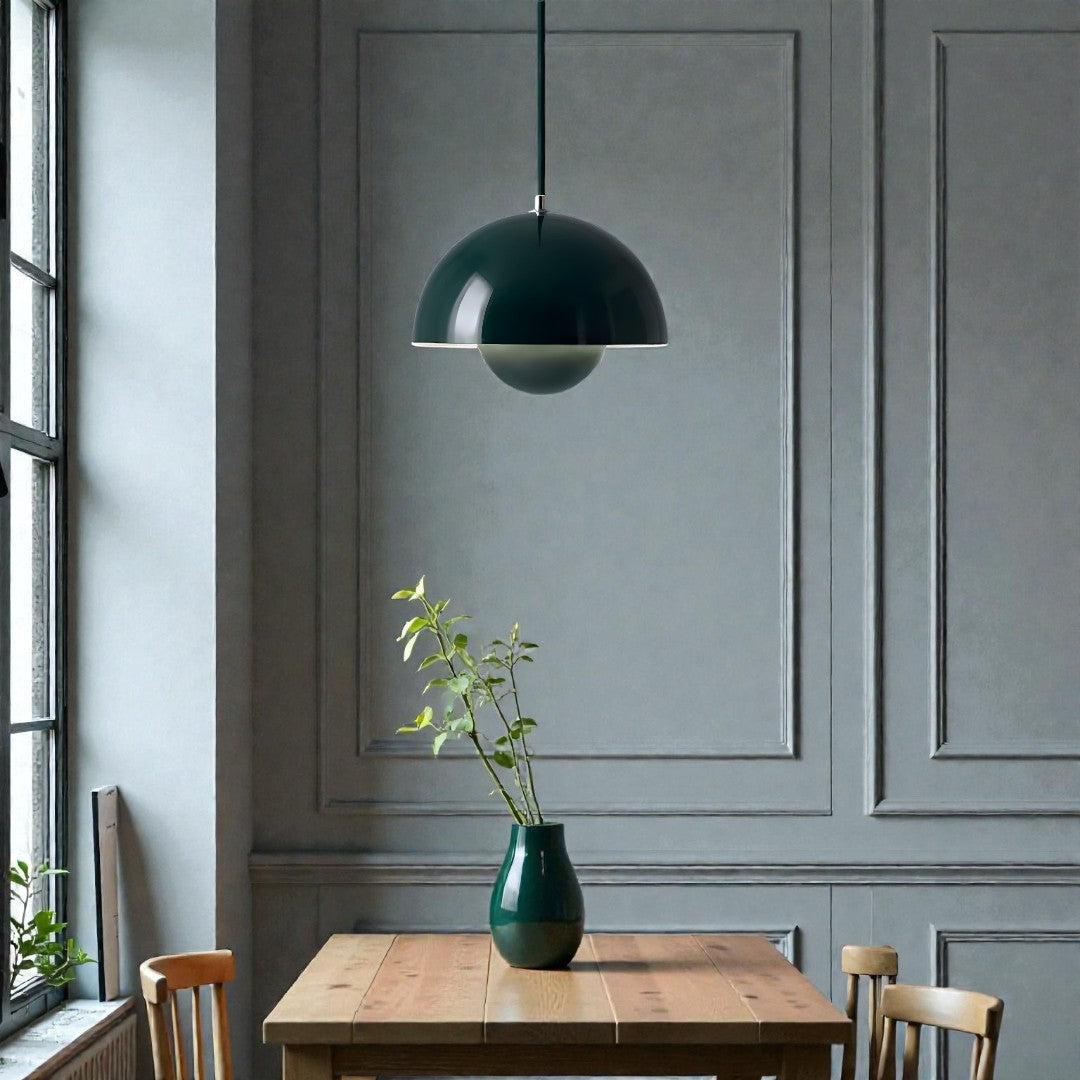 Lavisa - Minimalist Scandinavian Globe-Dome LED Pendant Light