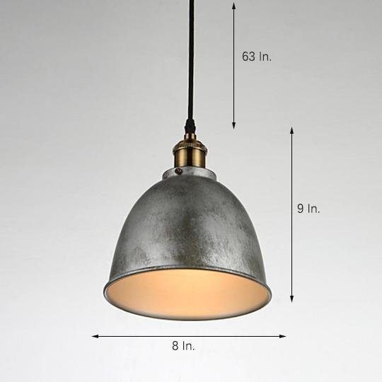 Lavisa - Rustic Metal Dome Pendant Light for Kitchen Island