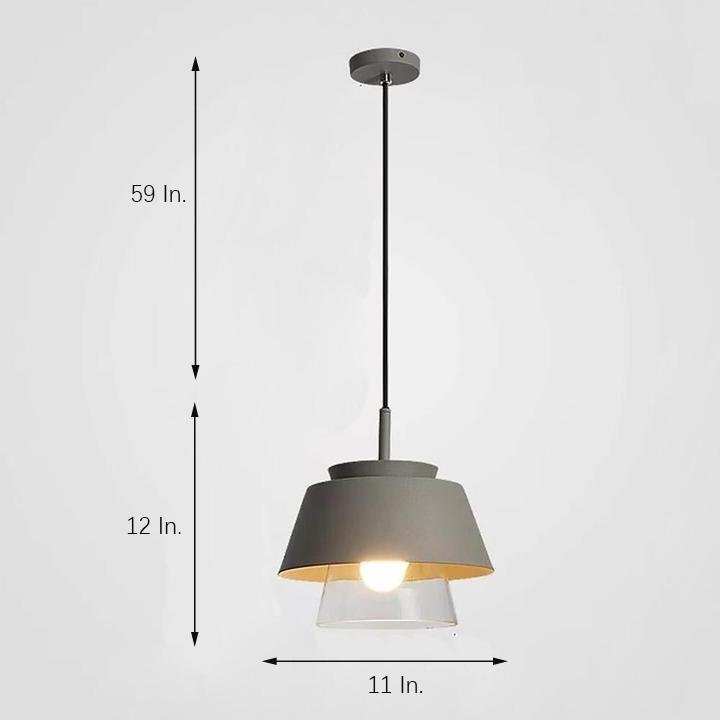 Lavisa - Traditional Glass and Metal Pendant Light