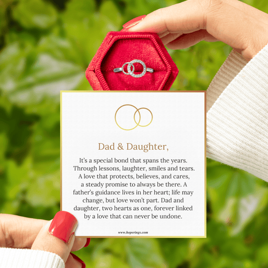 Lavisa - Forever Linked Ring for Dad and Daughter