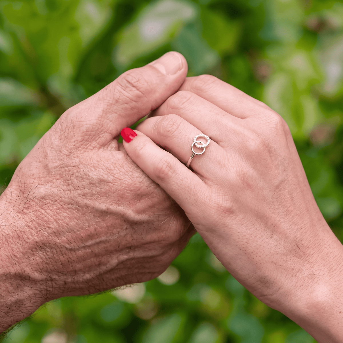 Lavisa - Forever Linked Ring for Dad and Daughter