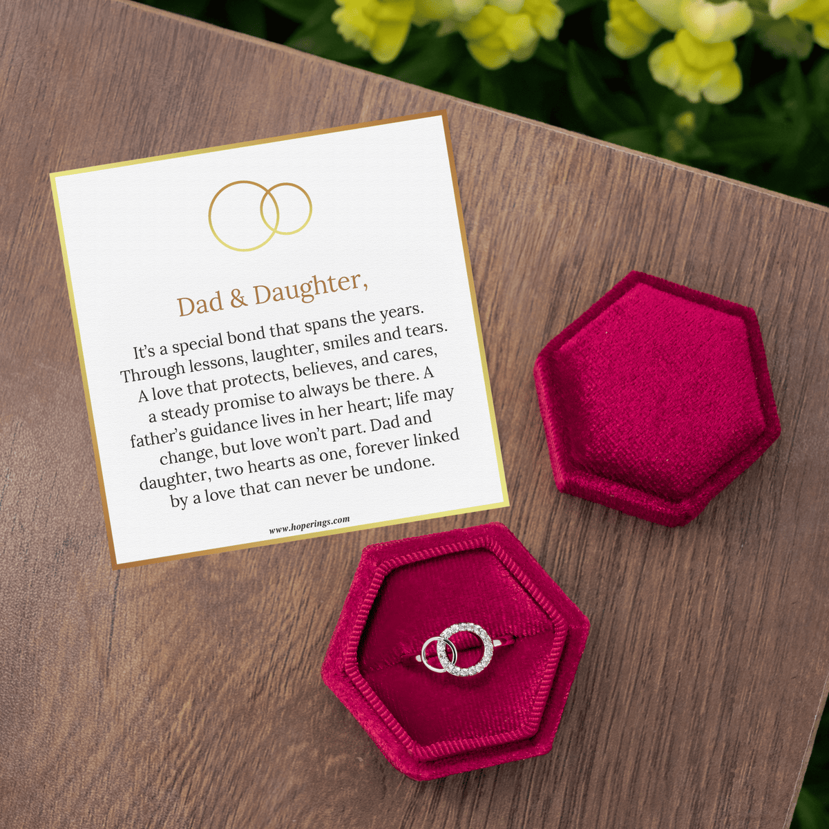 Lavisa - Forever Linked Ring for Dad and Daughter