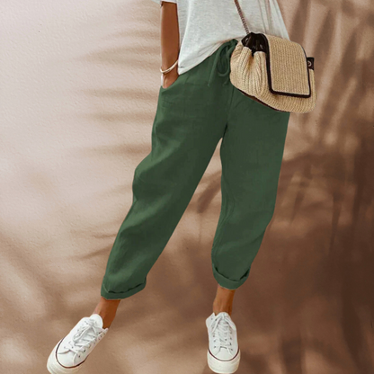 Lavisa - High Waisted Casual Wide Leg Summer Pants