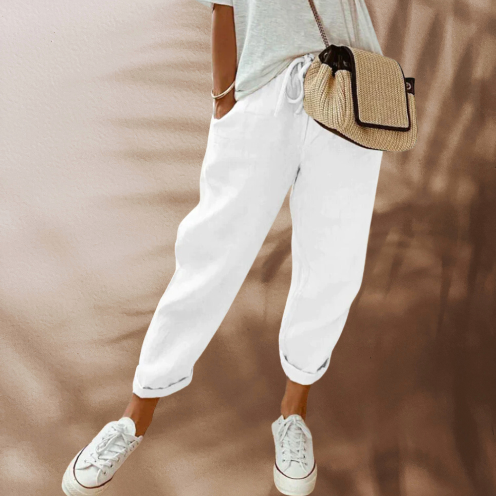 Lavisa - High Waisted Casual Wide Leg Summer Pants