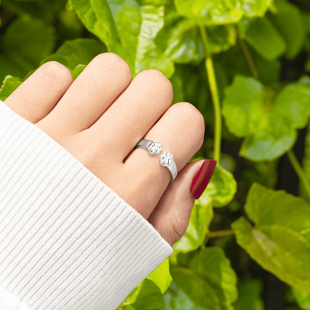 Lavisa - Dog Mom Paw Hug Ring