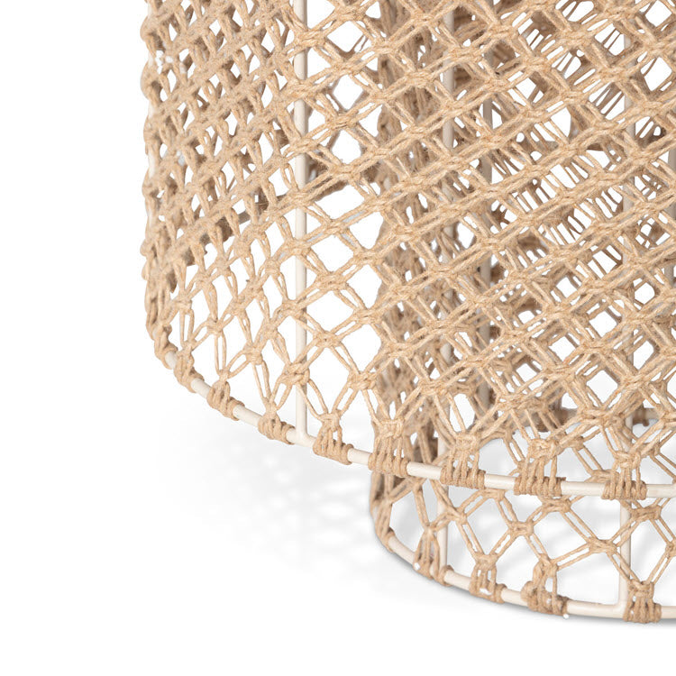 Lavisa Aruba Jute Woven Cylinder Chandelier featuring layered artisan jute fibers (View 2)