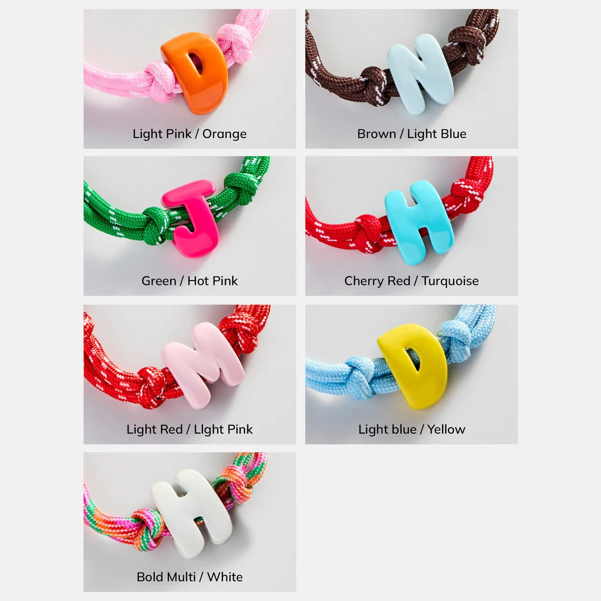 Lavisa - Custom Initial Enamel Bubble Bracelet Personalized Jewelry - Product Gallery View 7