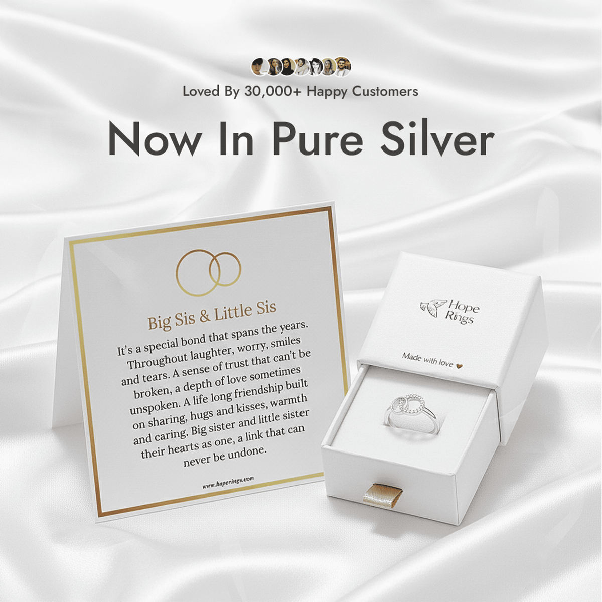 Lavisa - Forever Linked Ring Pure Silver