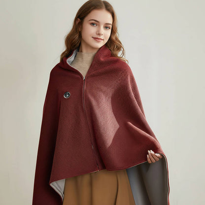 Lavisa - Portable Heated Shawl Blanket with USB Charging and Adjustable Temperature