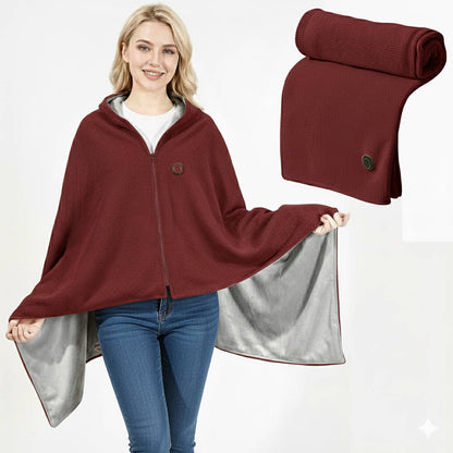 Lavisa - Portable Heated Shawl Blanket with USB Charging and Adjustable Temperature