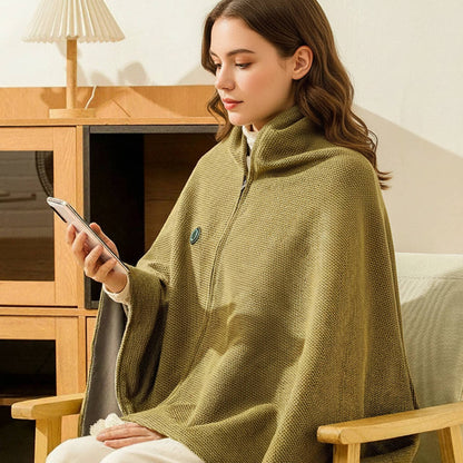 Lavisa - Portable Heated Shawl Blanket with USB Charging and Adjustable Temperature
