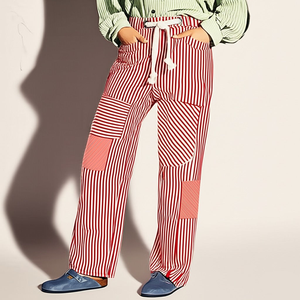 Lavisa - The Cove Striped Drawstring Pants