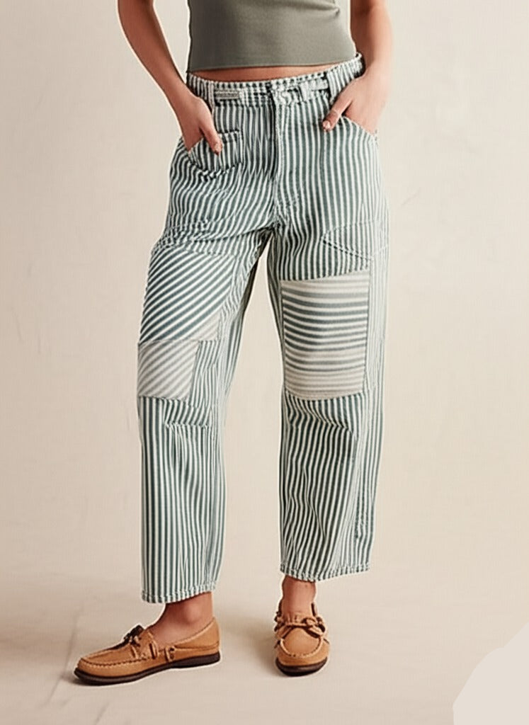 Lavisa - The Cove Striped Drawstring Pants