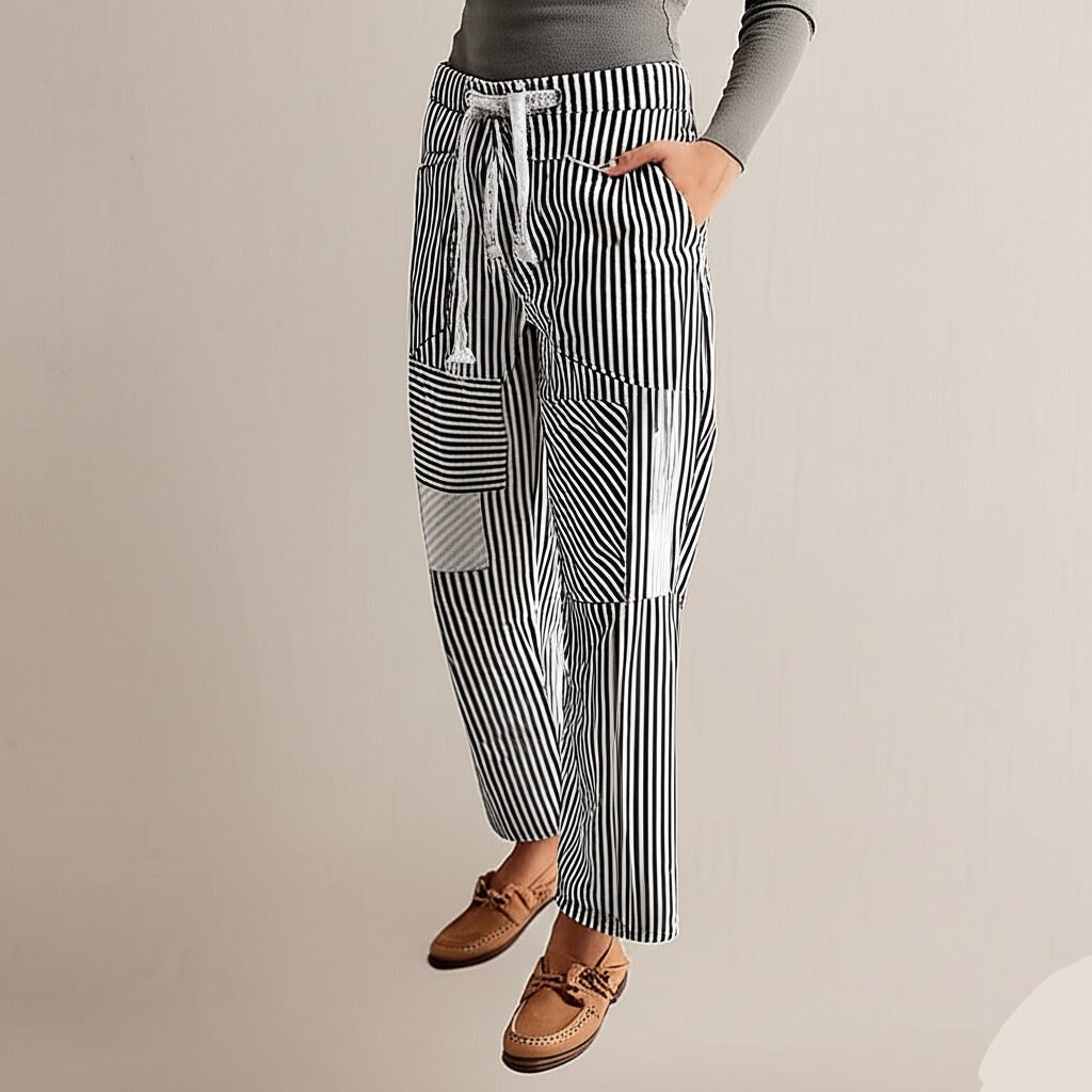 Lavisa - The Cove Striped Drawstring Pants