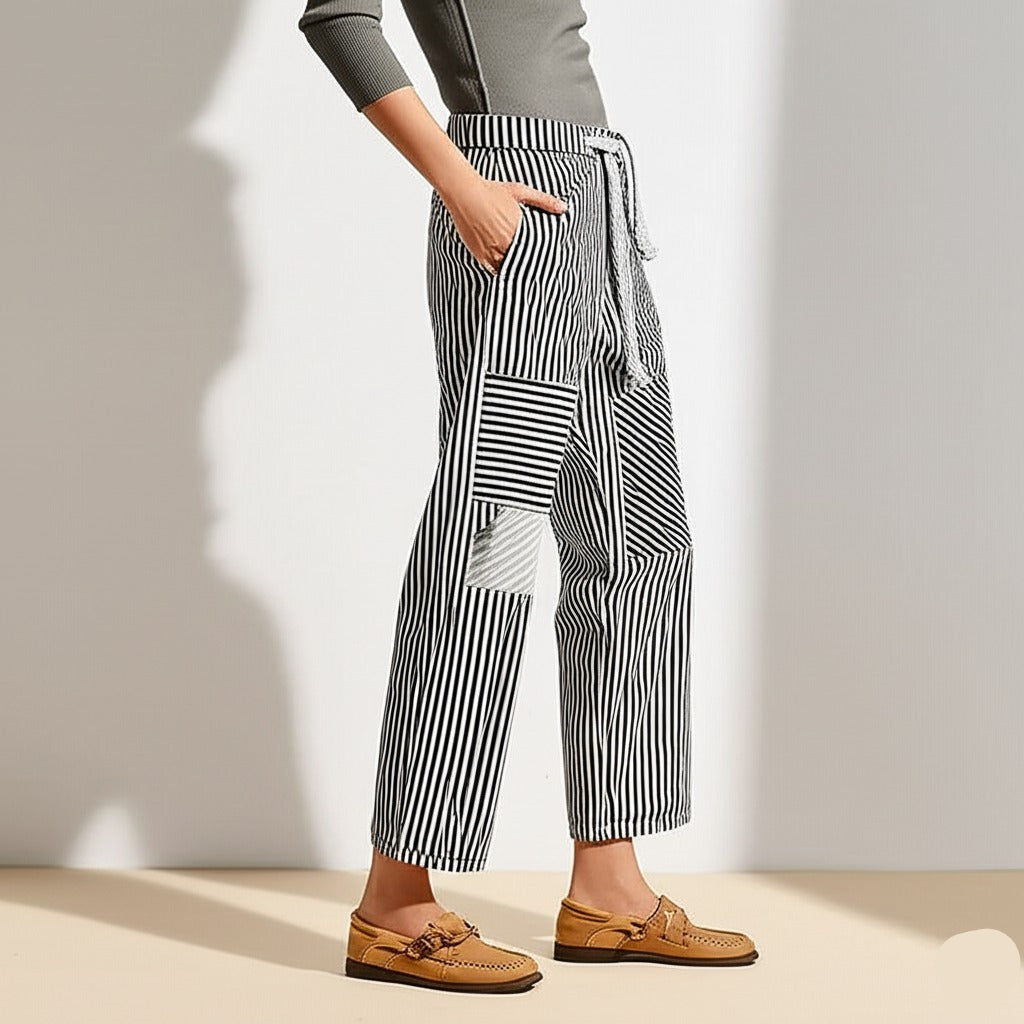 Lavisa - The Cove Striped Drawstring Pants